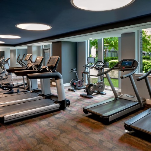 large gym with ample lighting